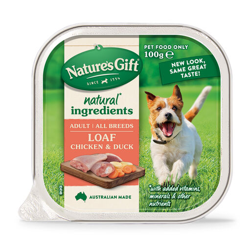 Nature's Gift Loaf Chicken & Duck Adult Wet Dog Food 100g