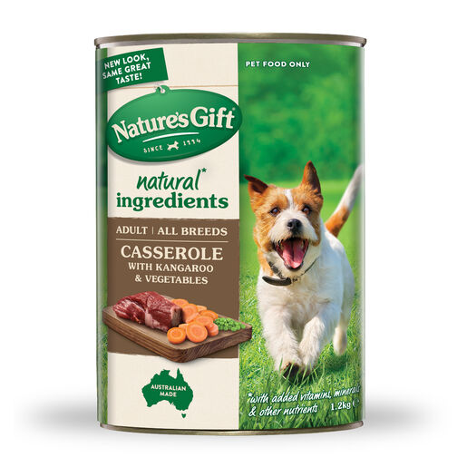 Nature's Gift Casserole Kangaroo & Vegetables Adult Wet Dog Food 1.2kg