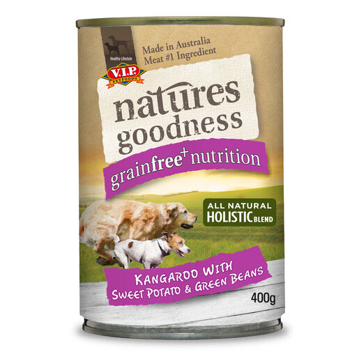 Natures Goodness Grain Free Kangaroo with Sweet Potato and Green Beans Adult Wet Dog Food 400g