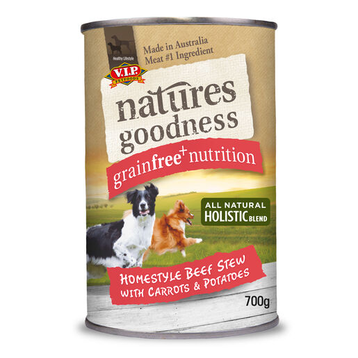 Natures Goodness Grain Free Homestyle Beef Stew With Carrots & Potatoes Adult Wet Dog Food 700g