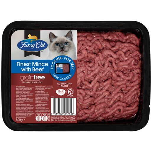 Fussy Cat Grain Free Finest Mince with Beef Chilled Cat Food 800g
