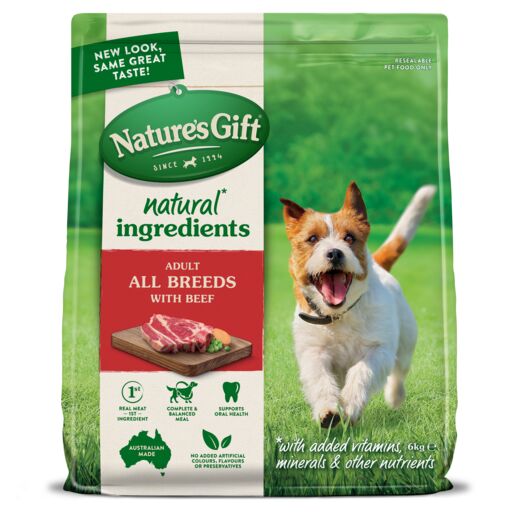 Nature's Gift Beef Adult Dry Dog Food 6kg