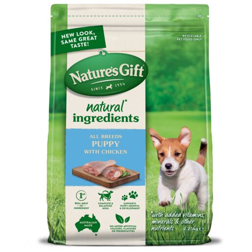 Nature's Gift Puppy Chicken Adult Dry Dog Food 2.25kg