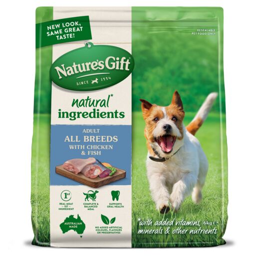 Nature's Gift Chicken & Fish Adult Dry Dog Food 6kg