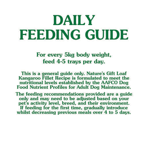 Nature's Gift Loaf Kangaroo Fillet Recipe Adult Wet Dog Food 100g