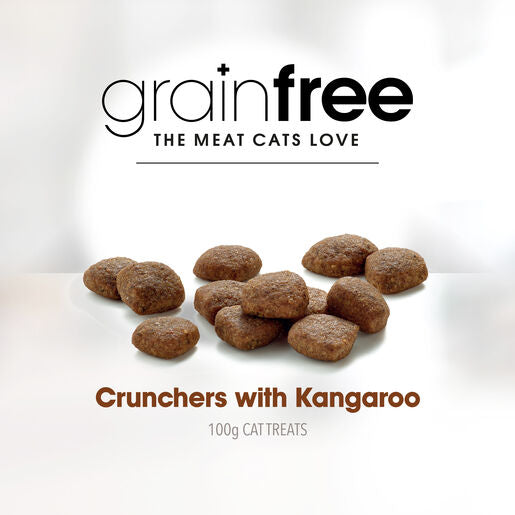 Fussy Cat Grain Free Crunchers with Kangaroo Cat Treat 100g