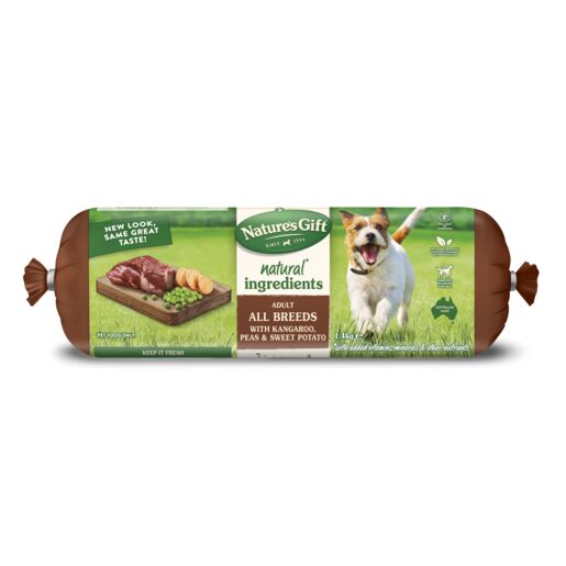 Nature's Gift Fresh Dog Roll with Kangaroo, Sweet Potato & Peas 1.4kg