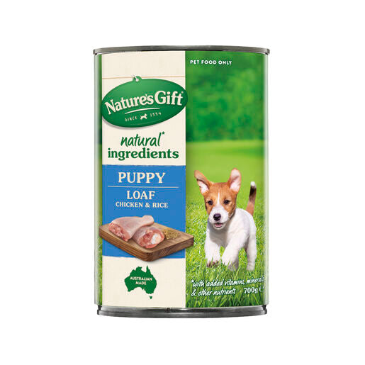 Nature's Gift Puppy Chicken Loaf & Rice Adult Wet Dog Food 700g