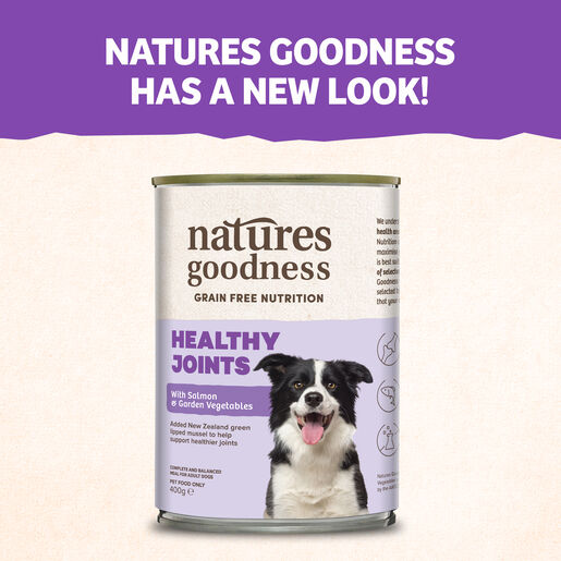 Natures Goodness Grain Free Healthy Joints with Salmon and Garden Vegetables Adult Wet Dog Food 400g