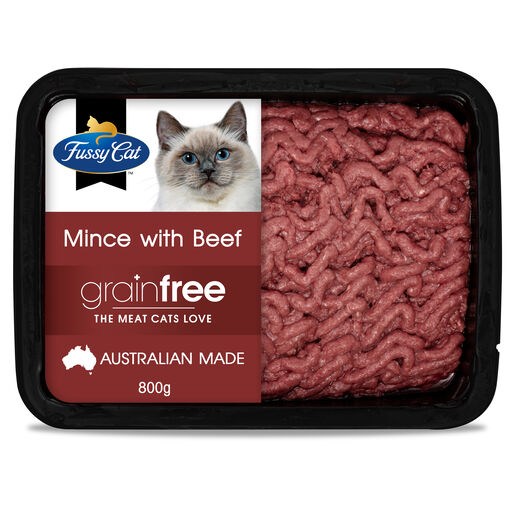 Fussy Cat Grain Free Finest Mince with Beef Chilled Cat Food 800g