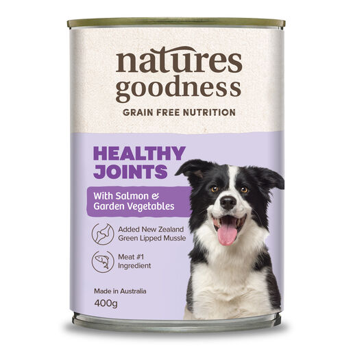 Natures Goodness Grain Free Healthy Joints with Salmon and Garden Vegetables Adult Wet Dog Food 400g