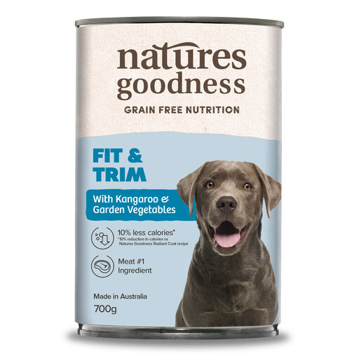 Natures Goodness Grain Free Fit & Trim with Kangaroo and Garden Vegetables Adult Wet Dog Food 700g