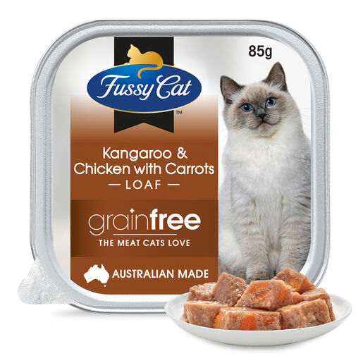 Fussy Cat Grain Free Kangaroo & Chicken with Carrots Wet Cat Food 85g
