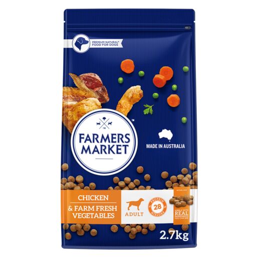 Farmers Market Chicken and Farm Vegetables Adult Dry Dog Food 2.7kg